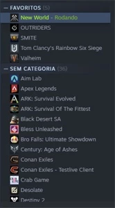 Conta New World LEIA A DESCRIÇÃO - Steam