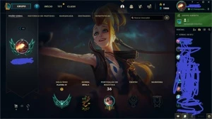 CONTA LOL  (PLATINA) - League of Legends