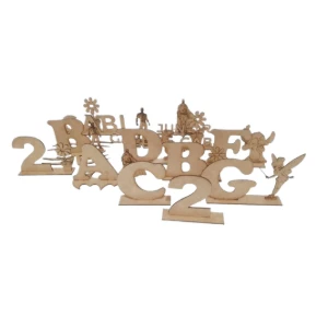 Kit 10 Letras, Números ou nomes Centro de Mesa Decoração... - Artesanato e Personalizados