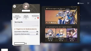 Conta nivel 27 com Bronya E2 + Gepard - Honkai Star Rail - Outros