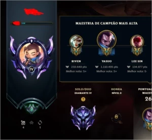 conta lol diamante - League of Legends