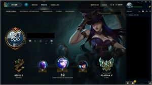 Conta Platina V - League of Legends LOL