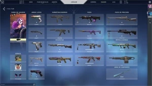 Conta valorant platina 2 com skins