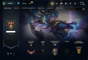Conta bronze 1 com 30 Champs e 7 Skins + 2310 RP - League of Legends LOL