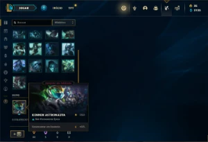 Conta bronze 1 com 30 Champs e 7 Skins + 2310 RP - League of Legends LOL