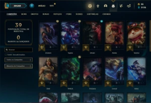 Conta bronze 1 com 30 Champs e 7 Skins + 2310 RP - League of Legends LOL