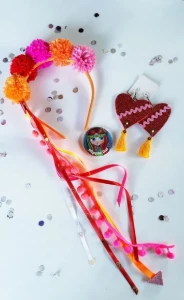 Kit Festa Tiara e Brincos - Artesanato e Personalizados