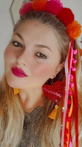 Kit Festa Tiara e Brincos - Artesanato e Personalizados