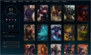 Conta League Of Legends Unranked - NV139 - PLAT 4 S10 barata LOL