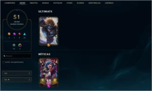 Conta League Of Legends Unranked - NV139 - PLAT 4 S10 barata LOL