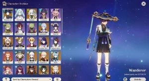 Conta Genshin Impact Endgame LVL 60