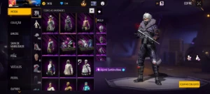 Conta free fire 6 anos nível 72 com top criminal dourado