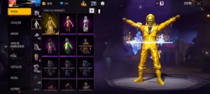 Conta free fire 6 anos nível 72 com top criminal dourado