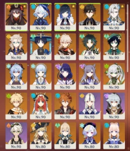 [AR 60] Conta End Game - 26 Personagens 5* - Genshin Impact