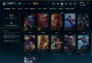 Bronze 4 com 21 Champs e 2 Skins - League of Legends LOL