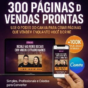 300 Páginas De Vendas Prontas - Canva