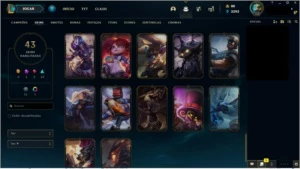 CONTA LOL - OURO 4 - League of Legends