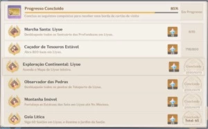 AR35 - Todos Anemos, Geodos e Refis de Resina Para Farm AR40 - Genshin Impact