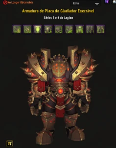 Personagem Warrior Elite Legion, Cm Pandaria, Cm Wod E Vanil - Blizzard