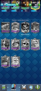Conta Clash royale com 100 cartas e arena 13
