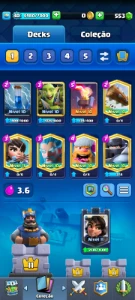 Conta Clash royale com 100 cartas e arena 13