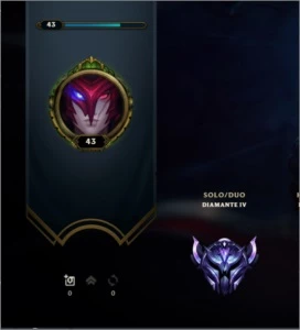 Conta diamante 4 60% de Winrate, MMR alto. - League of Legends LOL
