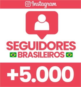 5.000 Seguidores  Brasileiros Com Reposição - Assinaturas e Premium