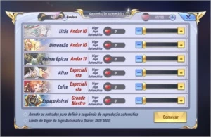 Conta Saint Seiya awakening (A130) SSA