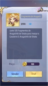 Conta Saint Seiya awakening (A130) SSA