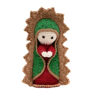 Nossa Senhora de Guadalupe em amigurumi - Artesanato e Personalizados
