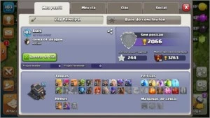 Conta Clash of Clans cv 9
