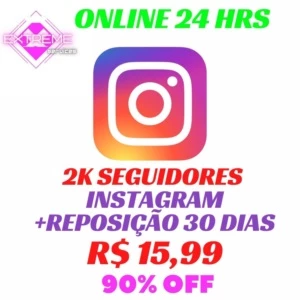 2K SEGUIDORES INSTAGRAM R$ 15,99 REAIS ENTREGA RAPIDA! - Assinaturas e Premium