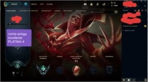 Platina 4/ conta de 2013 - League of Legends LOL