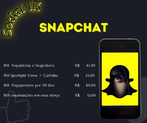 Snapchat-Seguidores-Visualizações-Spotlight Views-Engajament - Redes Sociais