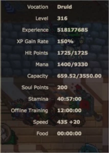 Elder Druid 316 com Elementalist Full - Tibia