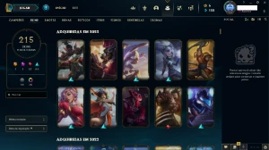 Conta Lol Platina 2 | 215 Skins | Quase Full Champion - League of Legends