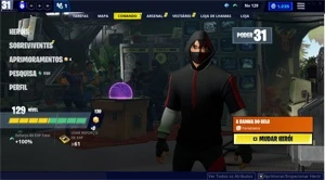 Conta Fortnite Ikonik/Salve o mundo com 1200 vbucks + Jogos