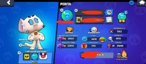 Conta Brawl com muitas skin