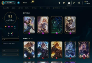 Conta Mono Sup + Borda Skin Lux Cósmica - League of Legends LOL