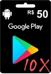 Black Friday 10x Giftcard R$50,00 - Google Play
