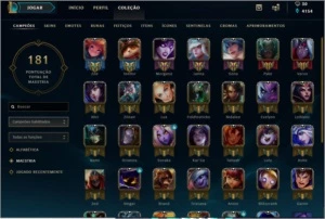 Conta Ouro V Lvl 97 + 43 Champ e 16 Skins - League of Legends LOL