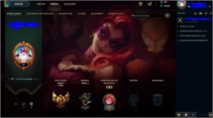 Conta Ouro V Lvl 97 + 43 Champ e 16 Skins - League of Legends LOL
