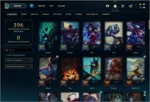 CONTA PRATA 2 COM 26 SKINS E 91 CHAMPS - League of Legends LOL