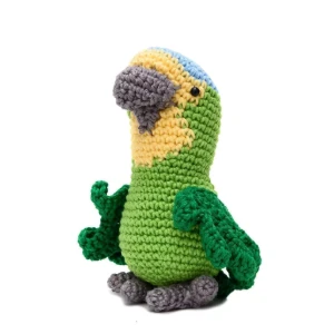 Papagaio Médio em Amigurumi - Artesanato e Personalizados