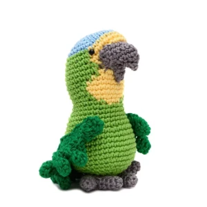 Papagaio Médio em Amigurumi - Artesanato e Personalizados