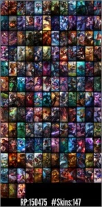 Conta Platina 4 - 150.475k RP - League of Legends LOL