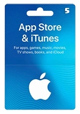 5 USD Itunes Gift Card (US) Apple iOS Americano - Gift Cards