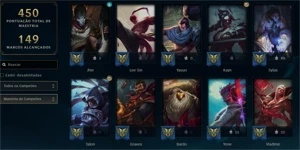 Conta LOL 274 Skins, 130Emotes , 284 Ícones e Nível 331 - League of Legends