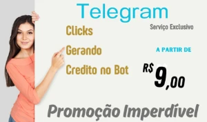 Transforme Seu Telegram com Bots de Geração de Créditos - Redes Sociais