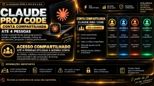 Claude Pro / Code Pro ( OPUS 5 + SONNET 5 + COWORK) 30 DIAS - Inteligência Artificial